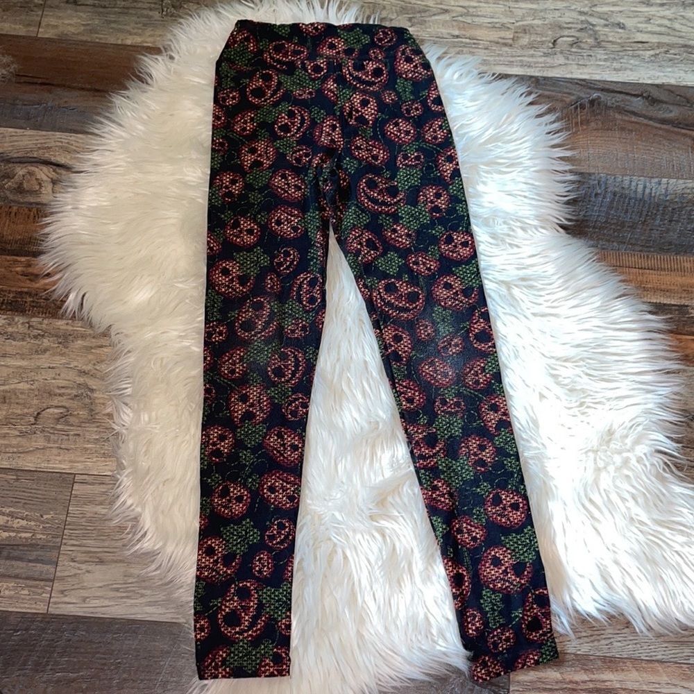(5/$25) LuLaRoe Tween Jack o Lantern Halloween Leggings